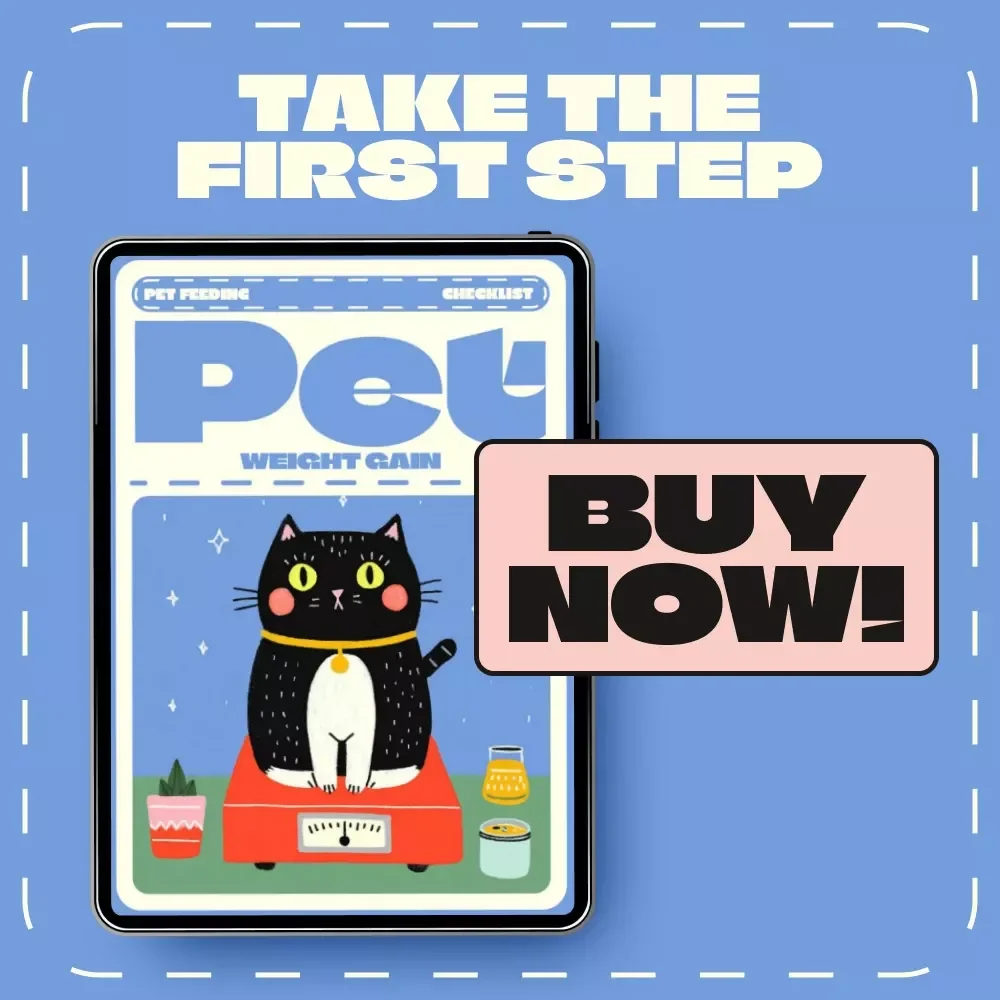 Pet Weight Gain Checklist | Digital Download | Pet Health Tracker, Weight Journal & Feeding Guide for Dogs and Cats | Printable Pet Planner for Healthy Weight Gain