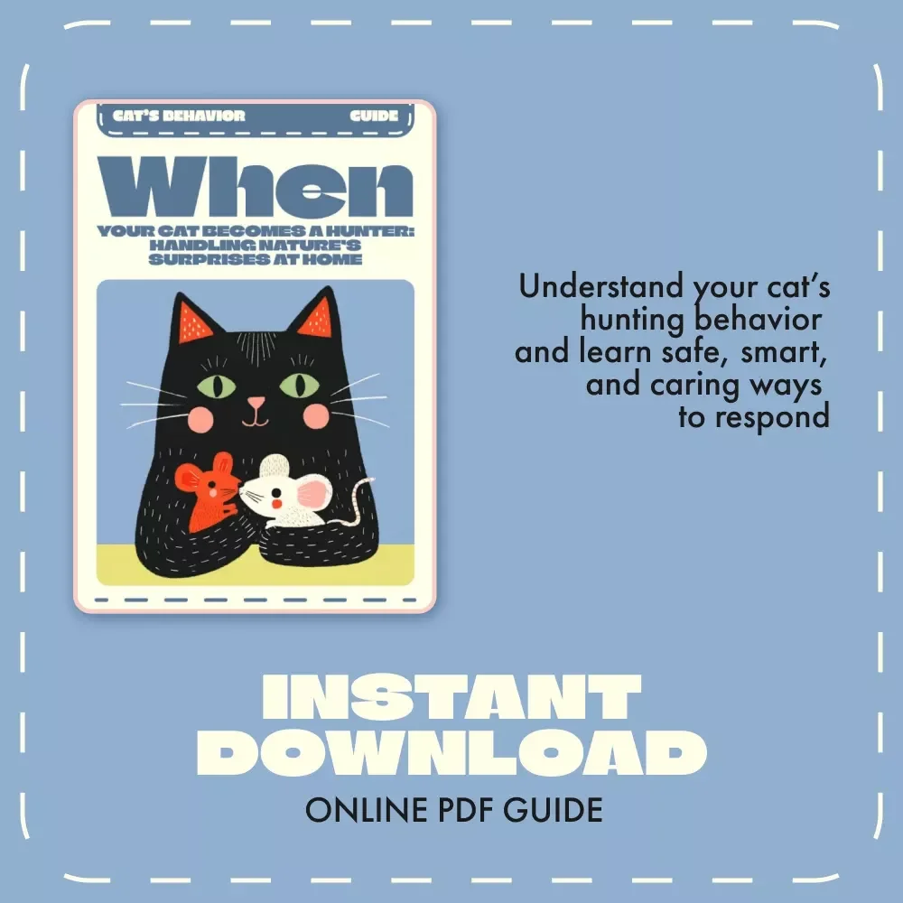 When Your Cat Becomes a Hunter: Handling Nature’s Surprises at Home | Cat Behavior Guide | What to Do When Your Cat Brings You Dead Animals | Feline Instinct & Safety eBook
