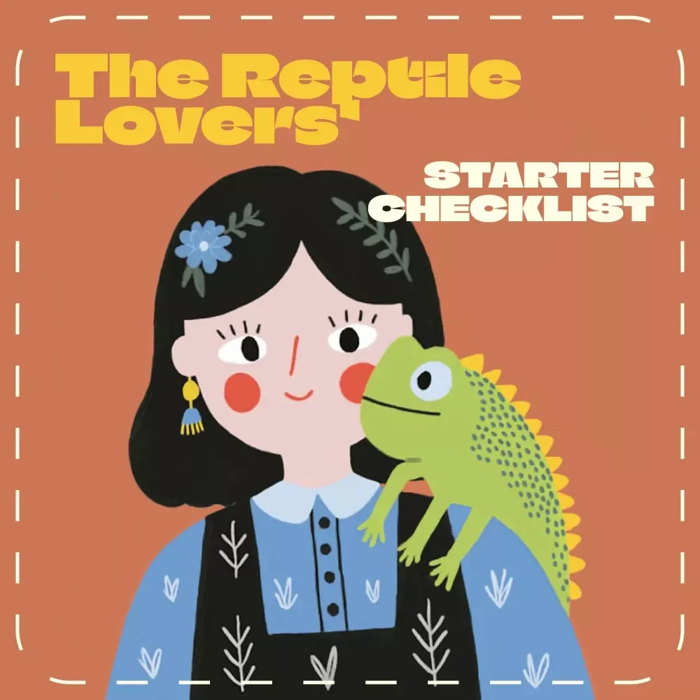 The Reptile Lovers’ Starter Checklist | Digital Reptile Care Guide for Beginners | Best Reptile Pets Care Planner & Printable Checklist
