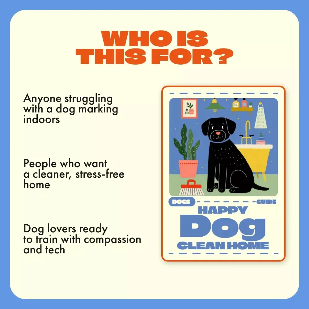 Happy Dog Clean Home | Stop Dog Marking Indoors | Ultimate Guide to a Fresh, Stress-Free Home | Digital Download for Pet Parents | How to Stop a Dog from Marking in the House