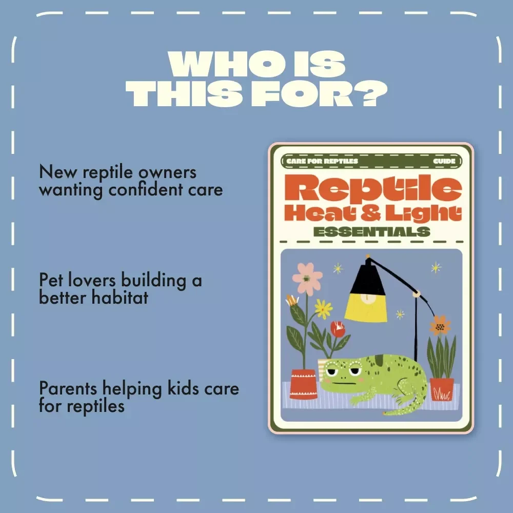 Reptile Heat & Light Essentials | Digital Reptile Care Guide | Temperature and Lighting Care for Reptiles | eBook for Beginners & Enthusiasts