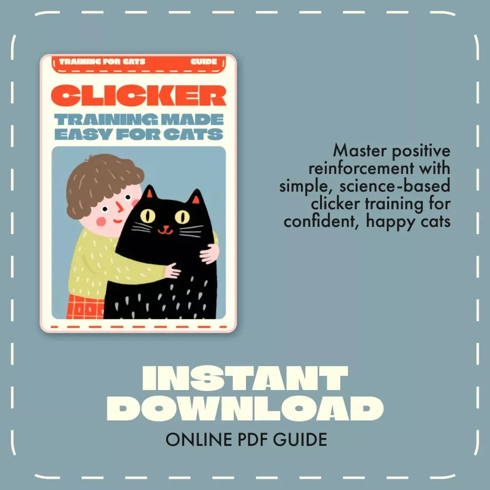 Clicker Training Made Easy for Cats | Cat Training eBook | Positive Reinforcement Cat Behavior Guide | Digital Download for Cat Owners