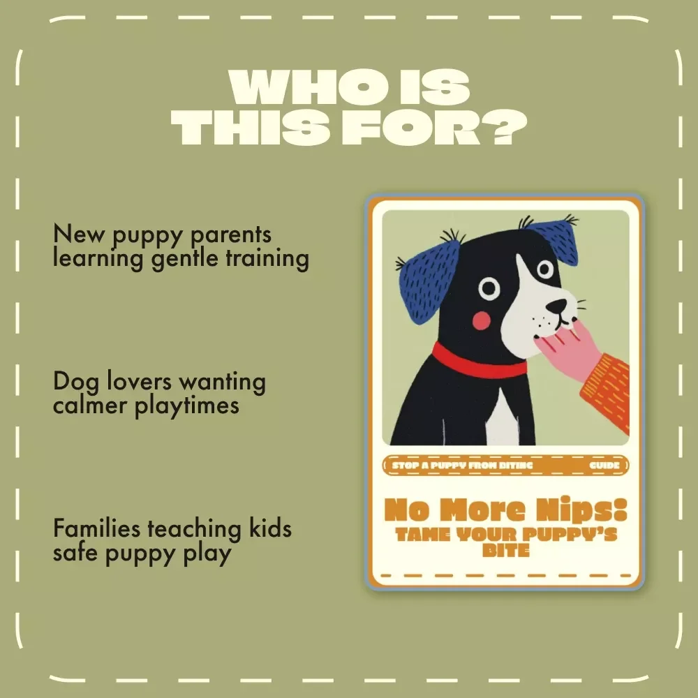 No More Nips: Tame Your Puppy’s Bite | Puppy Training Guide | How to Stop a Puppy from Biting | Gentle Puppy Behavior eBook