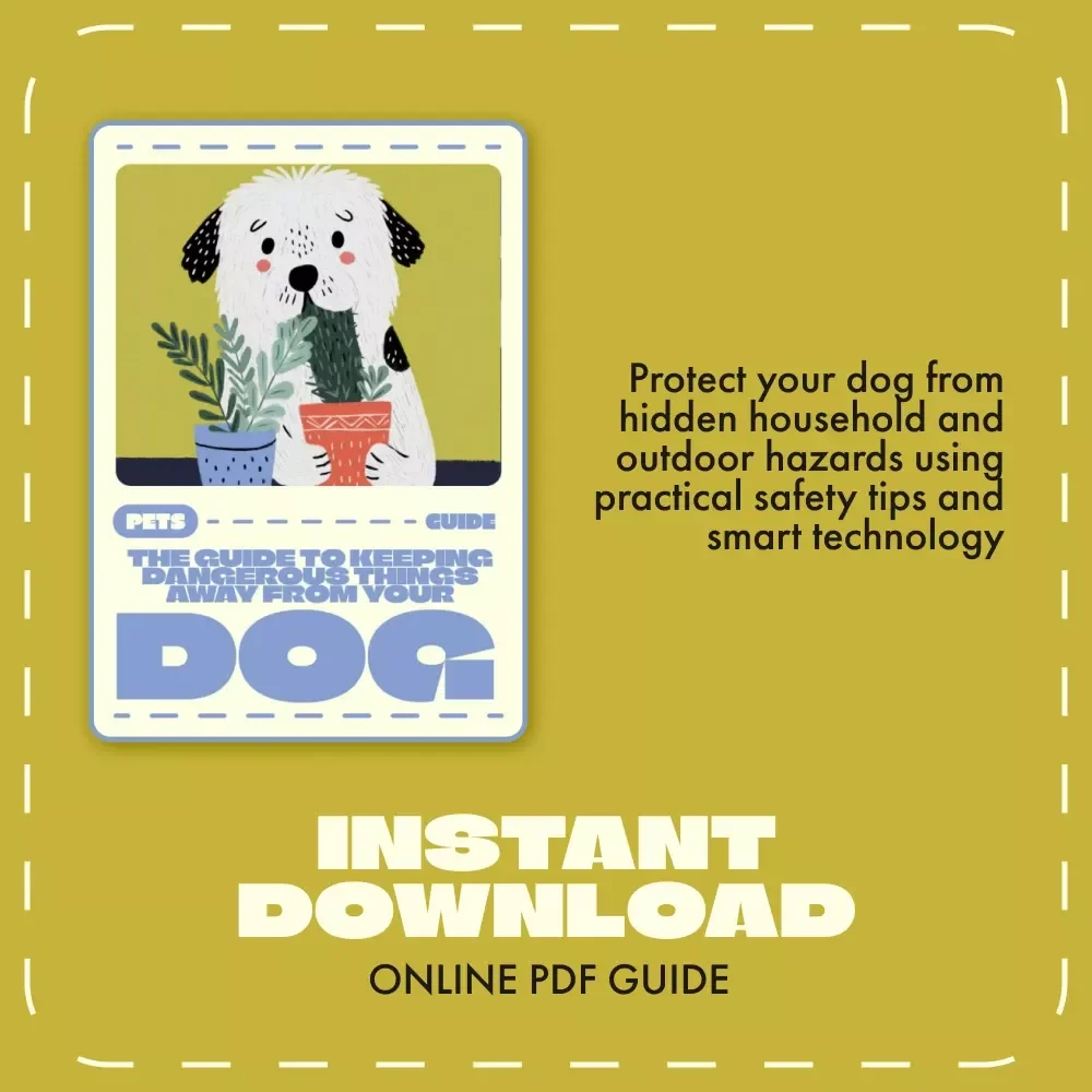 The Guide to Keeping Dangerous Things Away from Your Dog | Digital Pet Safety Guide for Responsible Dog Owners | Learn What to Keep Away from Dogs