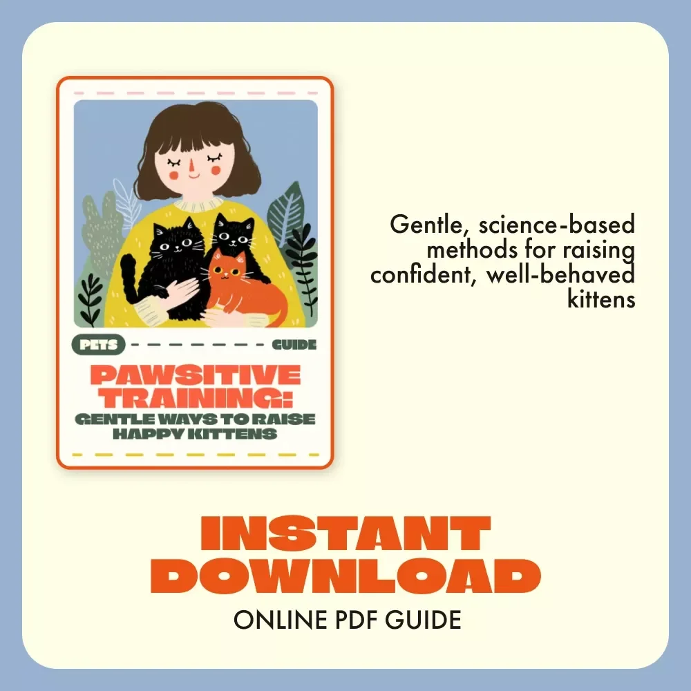 Pawsitive Training: Gentle Ways to Raise Happy Kittens | How to Train Kittens Gently | Kitten Care eBook & Positive Reinforcement Guide for New Cat Owners