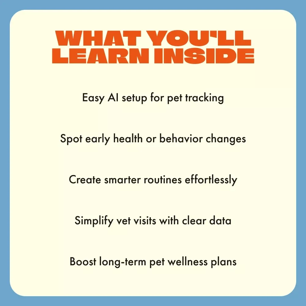 Using AI to Track Pet’s Activity | Digital Pet Care Guide, AI Monitoring eBook & Pet Wellness Checklist