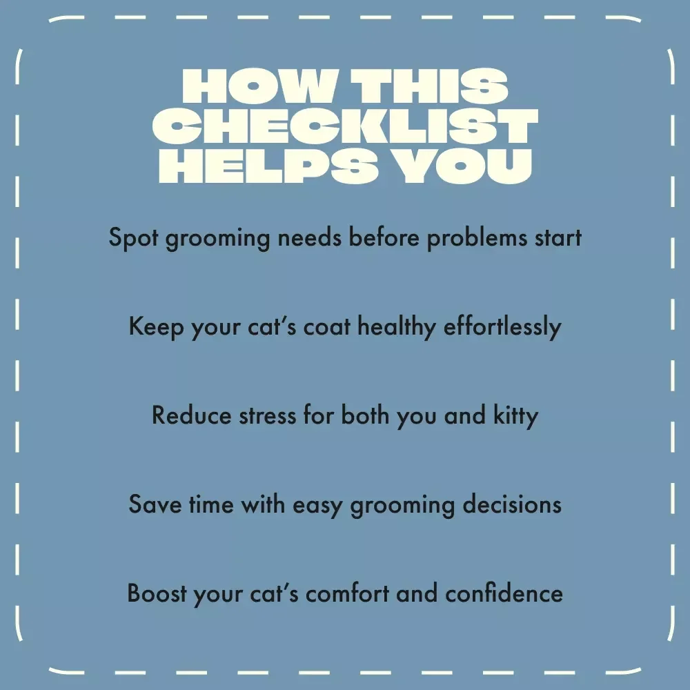 The Smart Cat Parent’s Groomer| Printable Cat Grooming Checklist | Digital Download for Cat Owners | Feline Grooming Guide for Healthy, Happy Cats | Cat Care eBook for Pet Parents