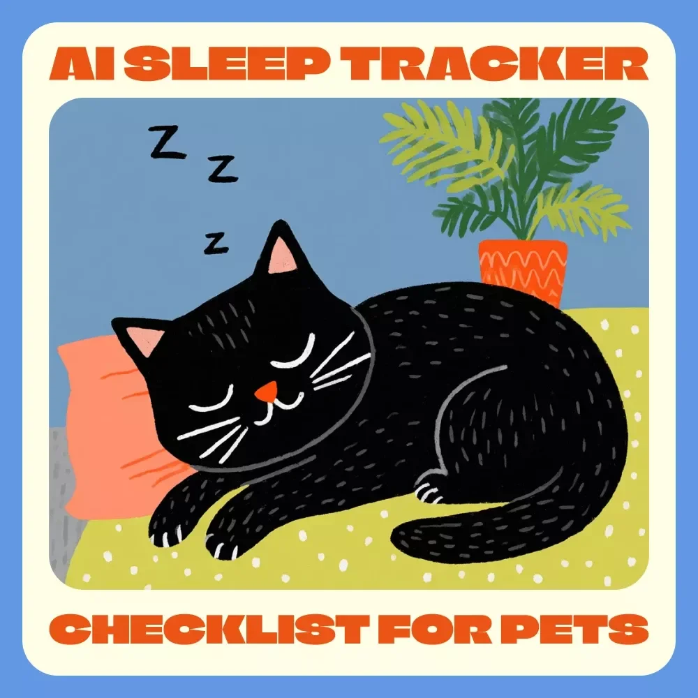 AI Sleep Tracker Checklist for Pets | How to Use AI to Analyze Your Pet’s Sleep Patterns | Digital Download Guide for Pet Owners & Animal Lovers