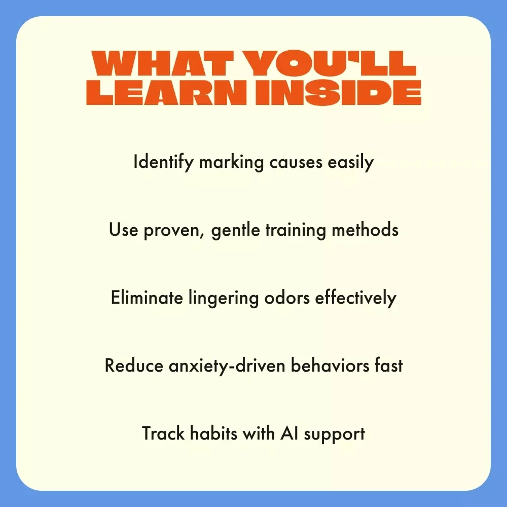 Happy Dog Clean Home | Stop Dog Marking Indoors | Ultimate Guide to a Fresh, Stress-Free Home | Digital Download for Pet Parents | How to Stop a Dog from Marking in the House
