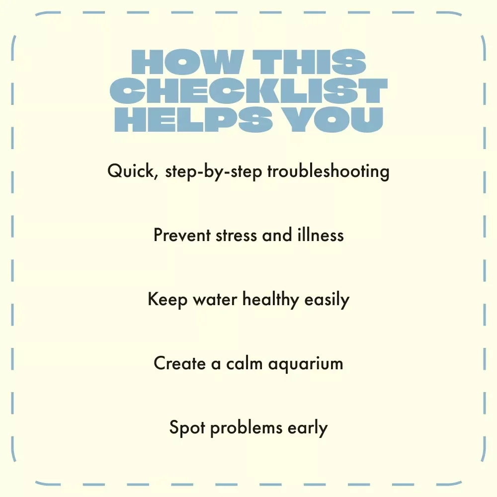 Why Is My Fish Swimming Erratically? — Quick Checklist to Find the Cause | Printable Aquarium Care Guide for Fish Owners | Digital Download