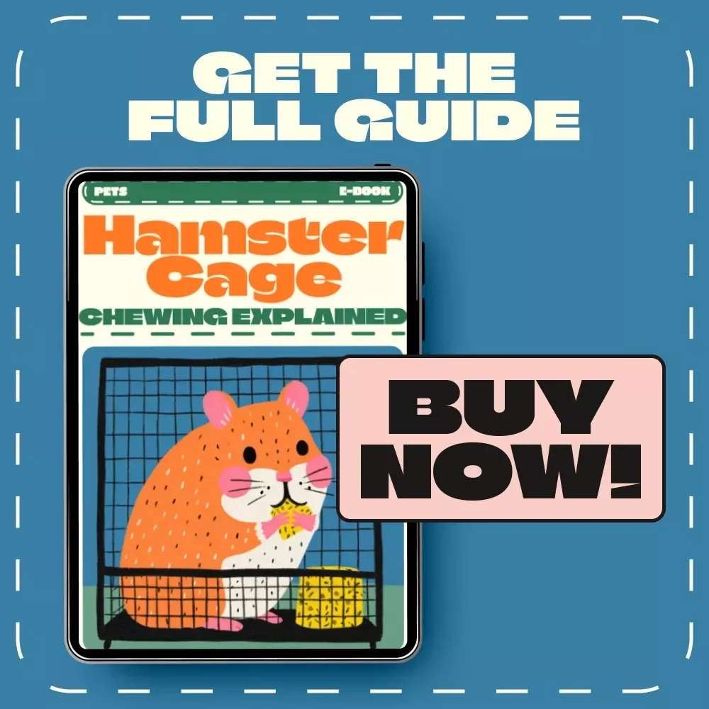 Hamster Cage Chewing Explained | Why Is My Hamster Chewing Its Cage? | Digital eBook Guide for Hamster Owners | Stop Cage Chewing with Practical Tips, AI Tools & Real-Life Cases