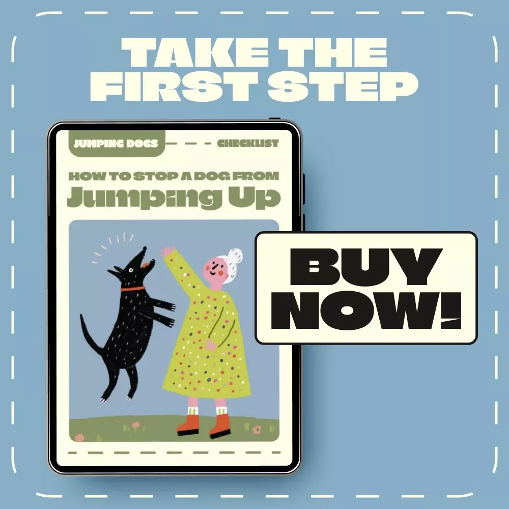 How to Stop a Dog from Jumping Up – Printable Dog Training Checklist | Positive Reinforcement Guide | Puppy Manners & Behavior Control Digital Download