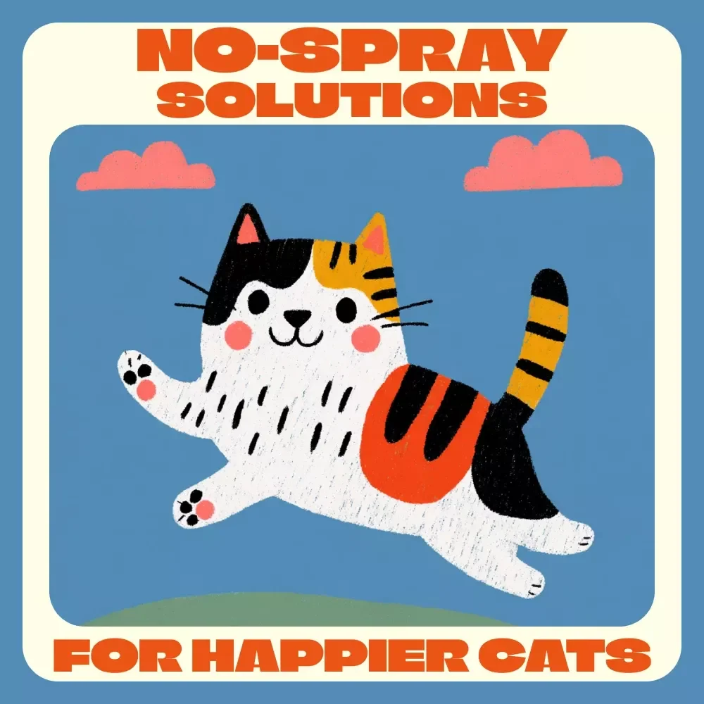 No-Spray Solutions for Happier Cats | Printable Checklist & Guide | How to Prevent Cats from Spraying Naturally