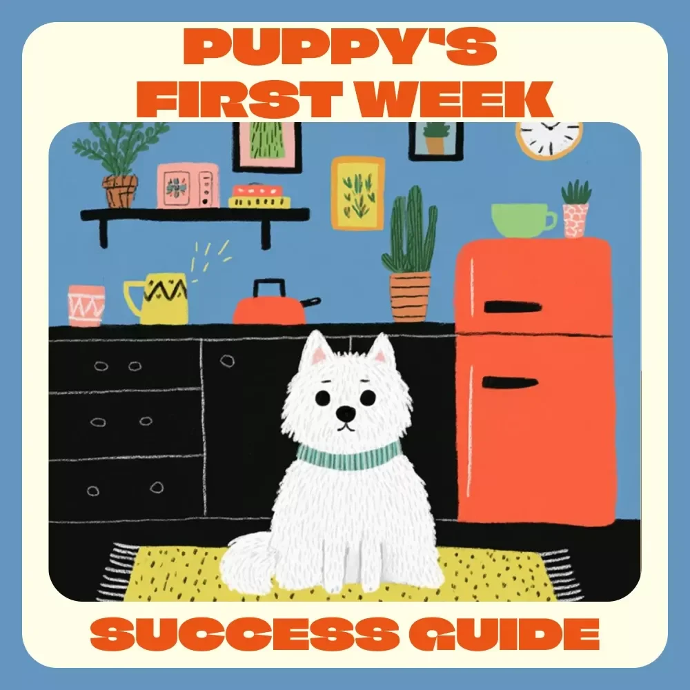 Puppy’s First Week Success Guide | Digital Puppy Training eBook, New Puppy Checklist & Home Preparation Tips for Dog Owners | Printable Pet Care Manual for Puppy Parents