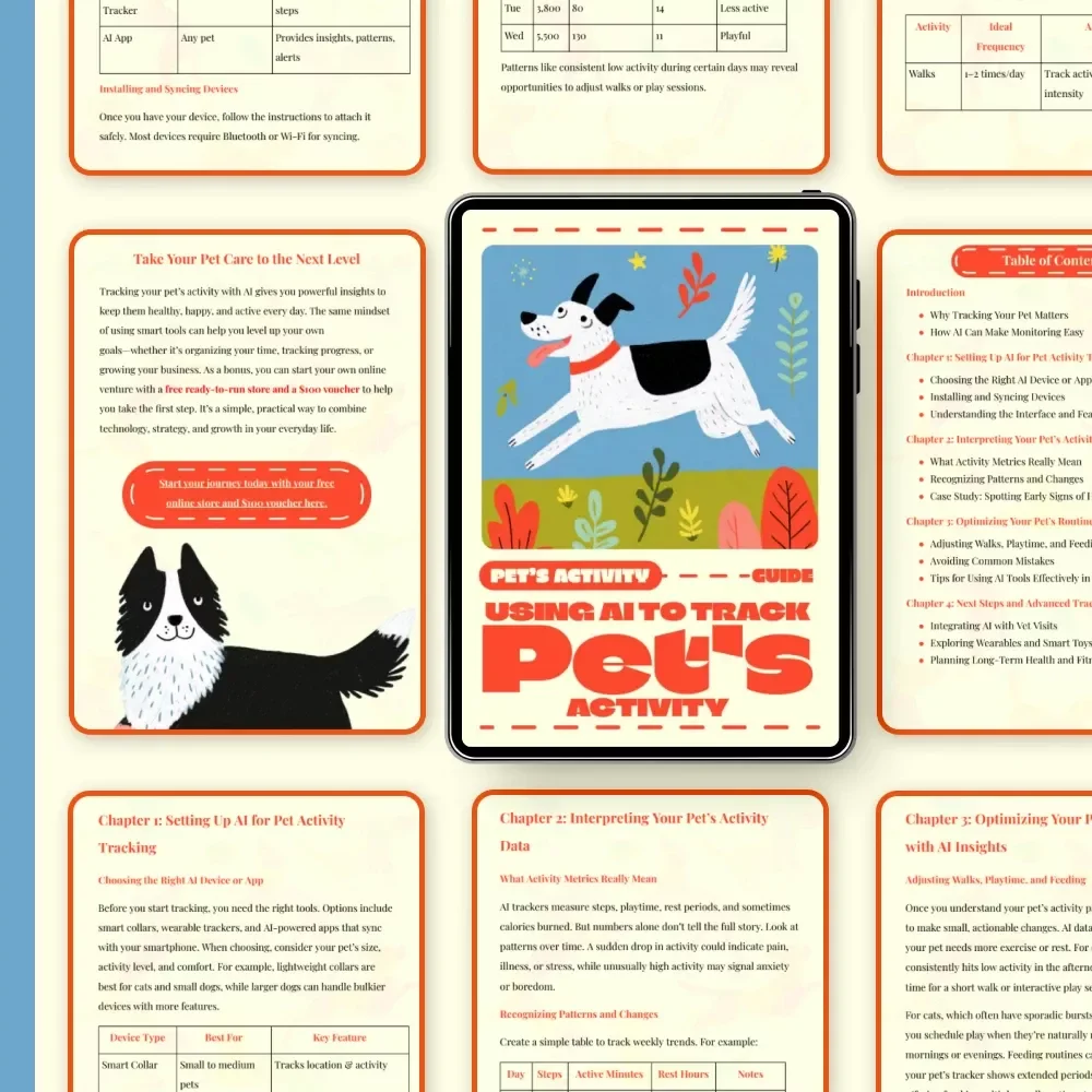 Using AI to Track Pet’s Activity | Digital Pet Care Guide, AI Monitoring eBook & Pet Wellness Checklist