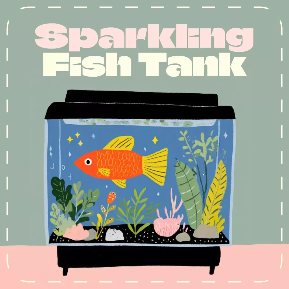 Sparkling Fish Tank Checklist | Digital Aquarium Cleaning Guide | How Often Should I Clean a Fish Tank | Printable & Editable Aquarium Maintenance Schedule