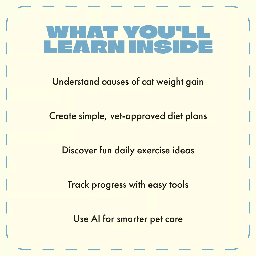 Helping Your Cat Lose Weight Safely | What to Do If Your Cat Is Overweight | Cat Weight Loss eBook & Guide for Pet Parents