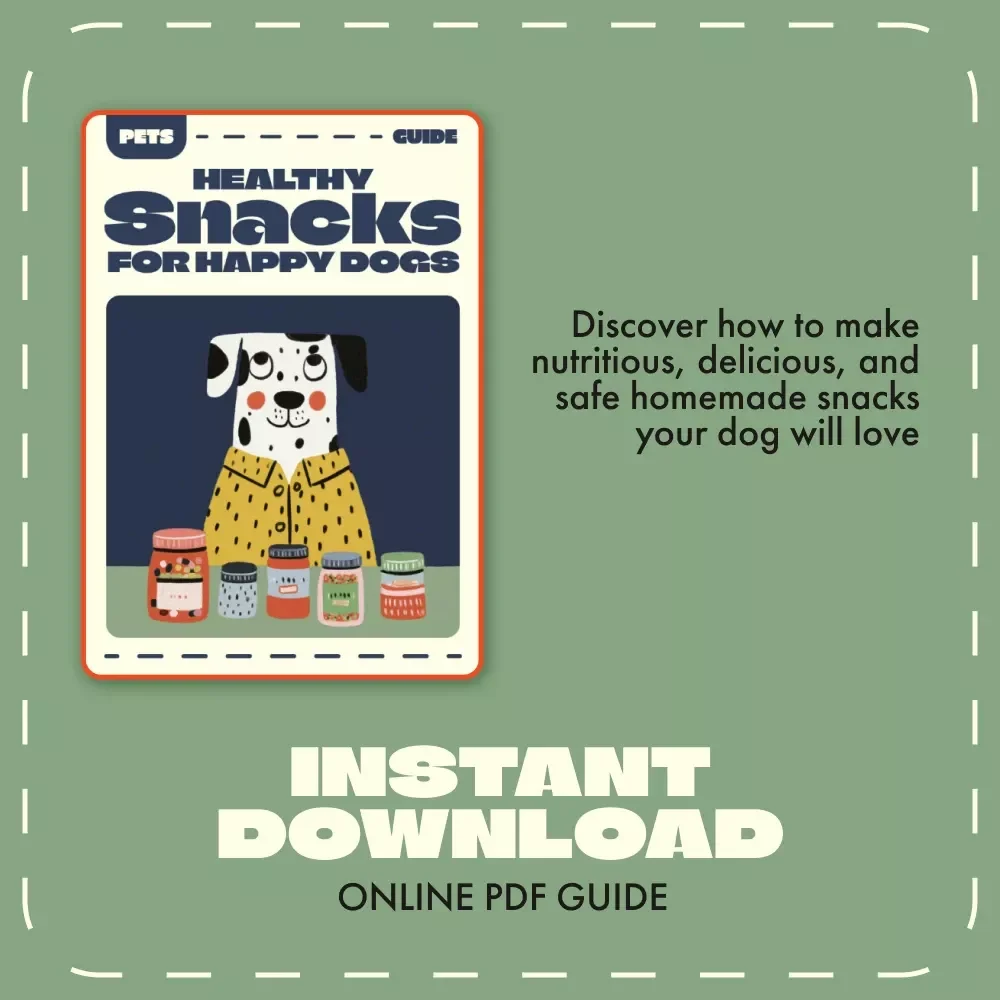 Healthy Snacks for Happy Dogs | eBook for Pet Lovers | Learn How to Make Your Own Dog Treats at Home | DIY Natural & Healthy Dog Snack Recipes for Every Pup