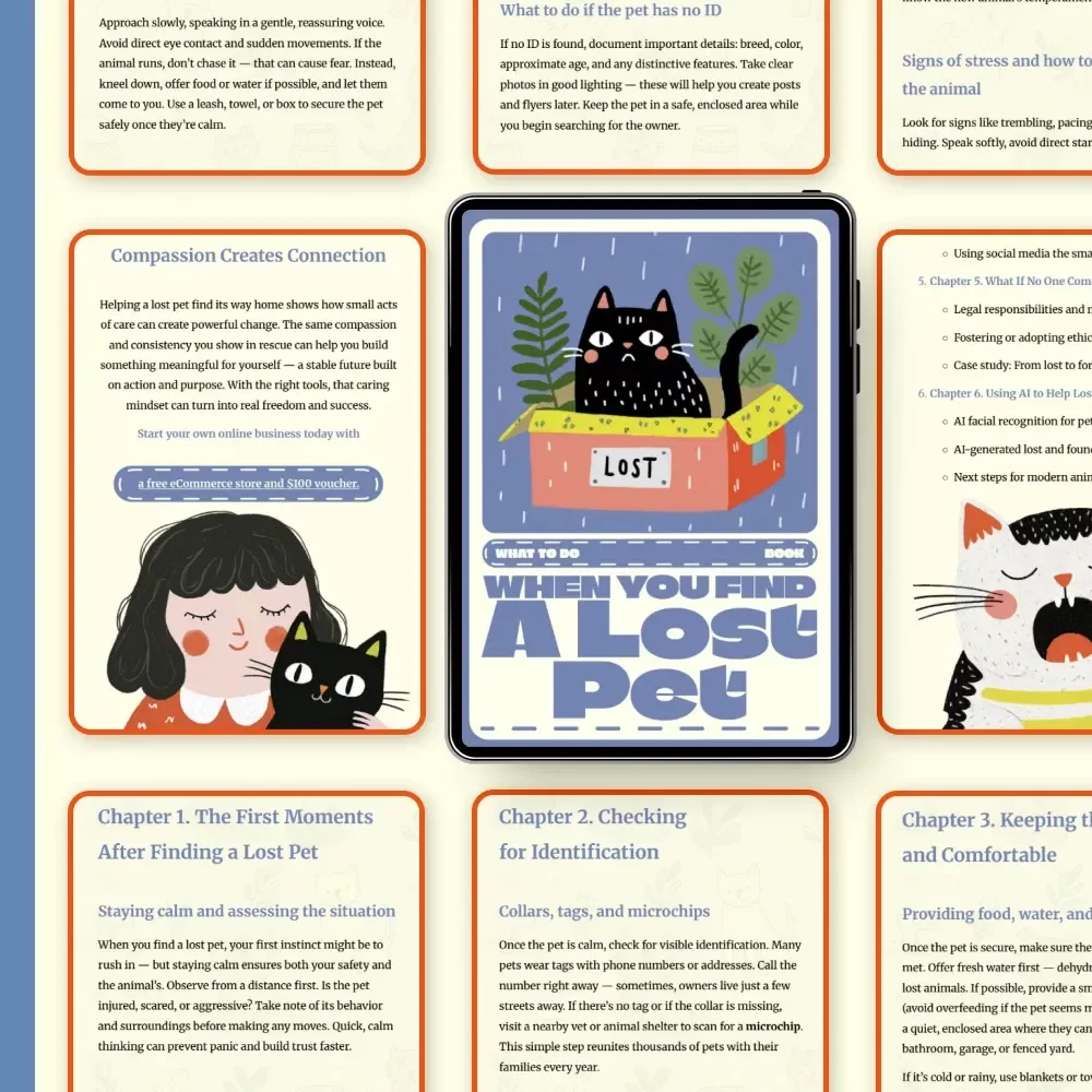 When You Find a Lost Pet | What to Do When You Find a Lost Pet eBook | Step-by-Step Digital Guide to Helping and Reuniting Lost Animals | Instant Download PDF