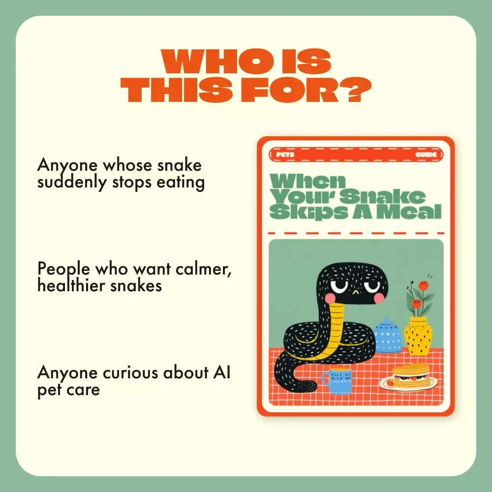 When Your Snake Skips a Meal – Ultimate Guide for Snake Owners | Why Is My Snake Refusing Food? Digital Feeding & Care Handbook