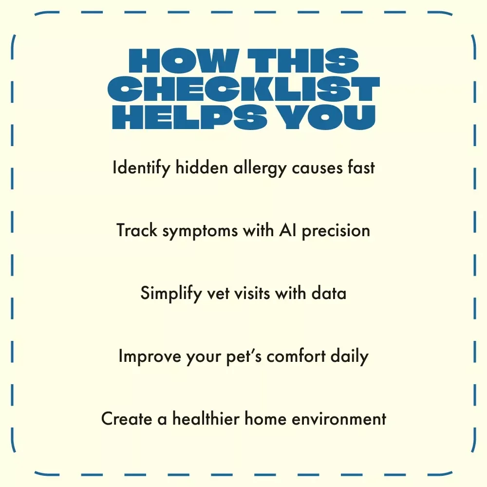 Smart Allergy Finder for Pets | AI-Powered Pet Allergy Guide, Digital Download, Dog & Cat Health Tracker, Vet-Approved eBook for Detecting and Managing Allergies