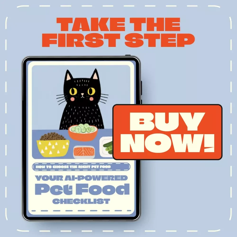 Your AI-Powered Pet Food Checklist | Digital Download Guide for Smarter Pet Nutrition, AI Pet Food Comparison, and Ingredient Transparency for Dogs & Cats