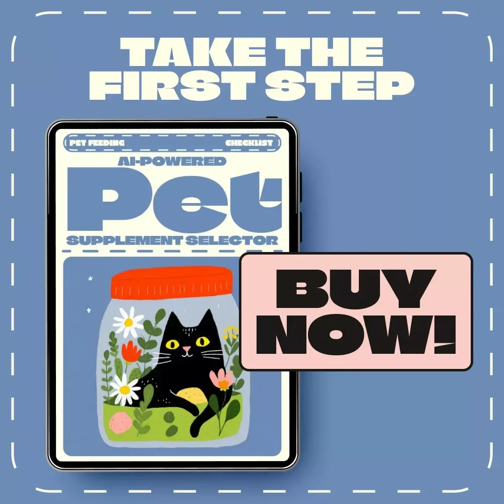 AI-Powered Pet Supplement Selector | Digital Pet Health Guide | AI Nutrition Planner for Cats & Dogs | Printable Pet Care eBook, Vet-Approved Wellness Checklist