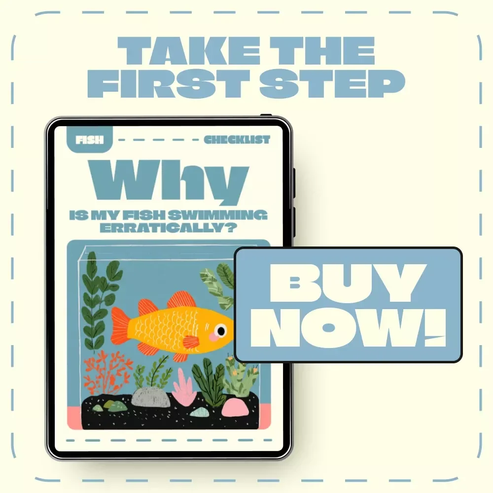 Why Is My Fish Swimming Erratically? — Quick Checklist to Find the Cause | Printable Aquarium Care Guide for Fish Owners | Digital Download