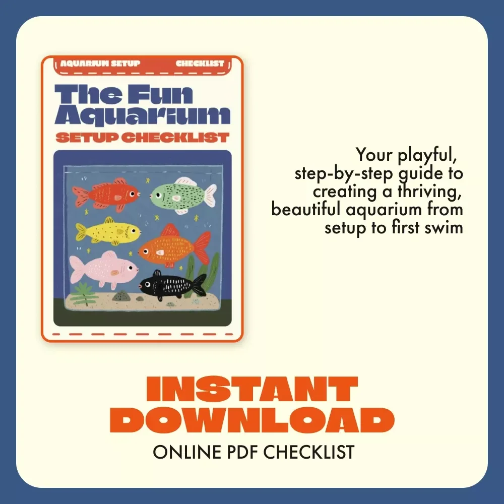 The Fun Aquarium Setup Checklist | Digital Download for Beginners | Aquarium Setup Basics Printable Guide