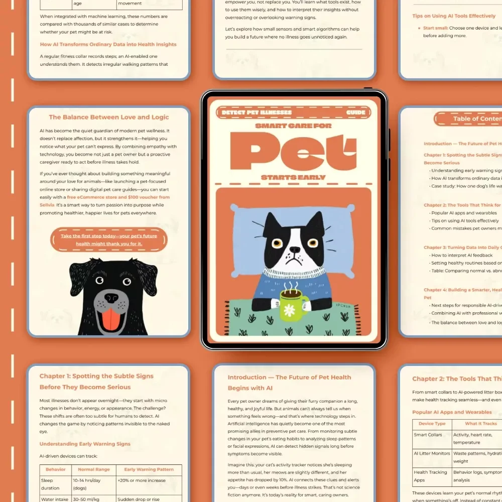 Smart Care for Pets Starts Early | AI Pet Health Guide | Digital Download eBook for Pet Owners | Learn Early Detection & AI Tools for Smarter Pet Care