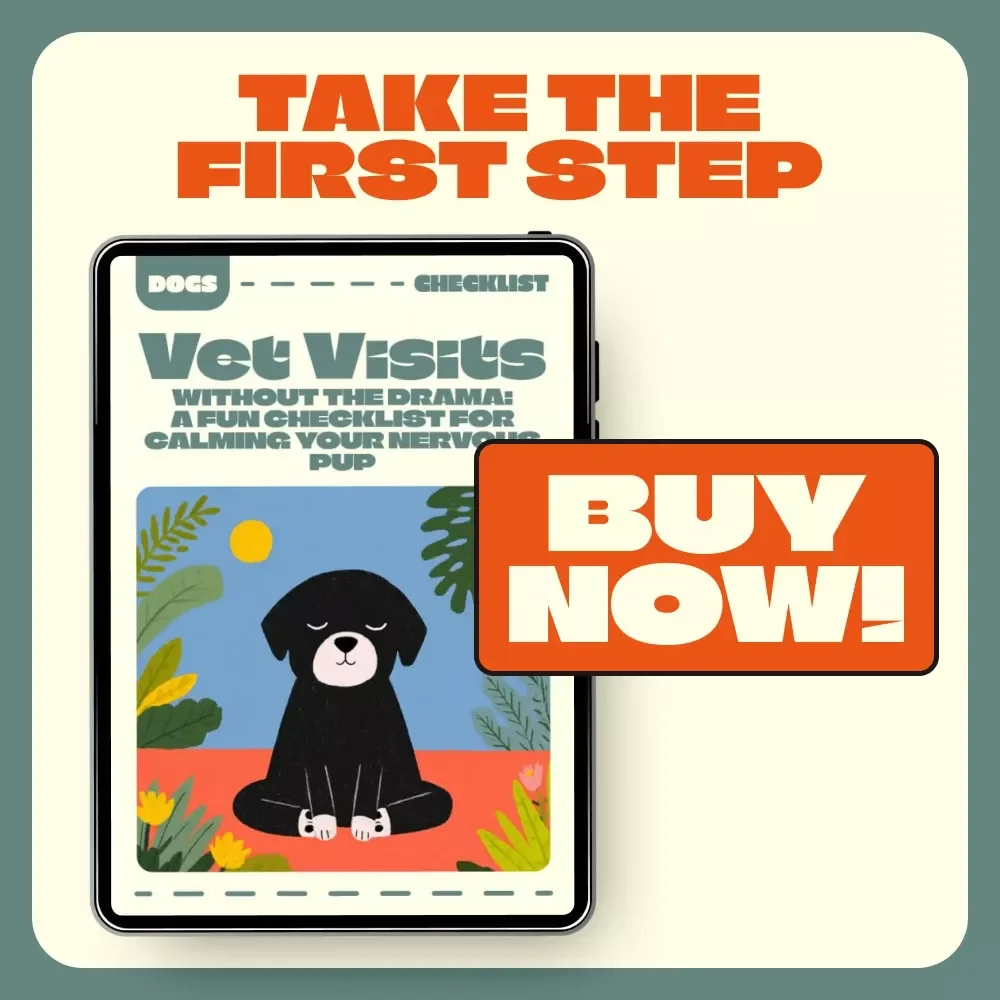 Vet Visits Without the Drama: A Fun Checklist for Calming Your Nervous Pup | Printable Guide for Dog Owners | Dog Anxiety Relief Tips | what to do when your dog is scared of the vet | Puppy Care Digital Download