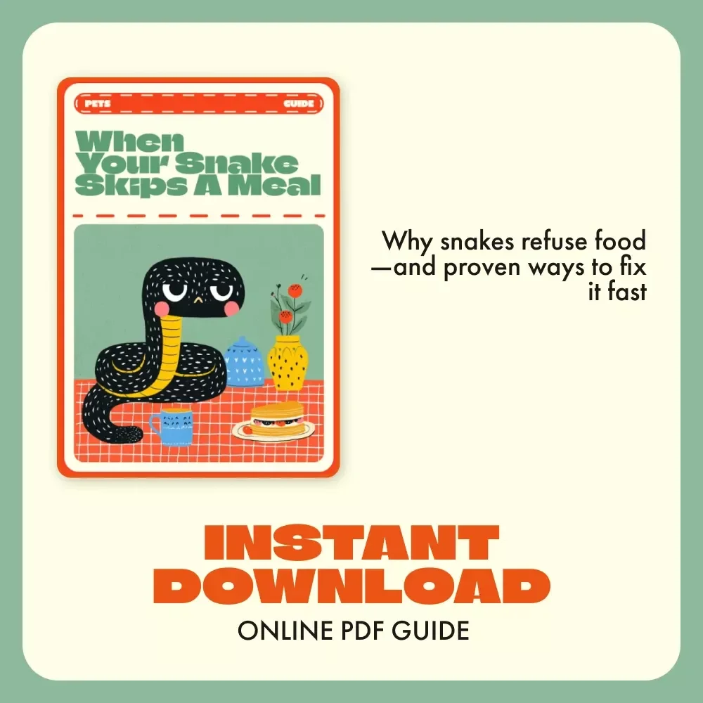 When Your Snake Skips a Meal – Ultimate Guide for Snake Owners | Why Is My Snake Refusing Food? Digital Feeding & Care Handbook