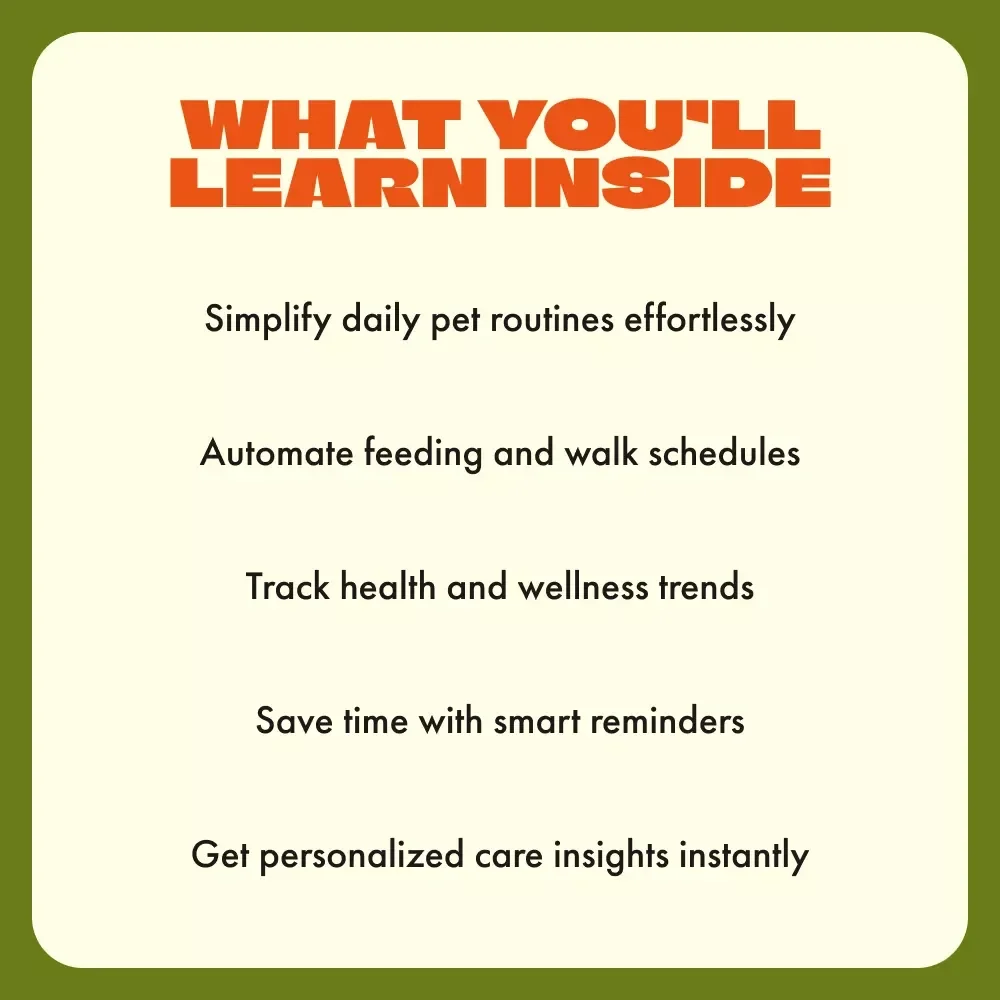Using AI to Keep Your Pet Happy and Healthy | Digital Guide on How to Use AI to Schedule Pet Care Tasks, Track Wellness & Automate Daily Routines
