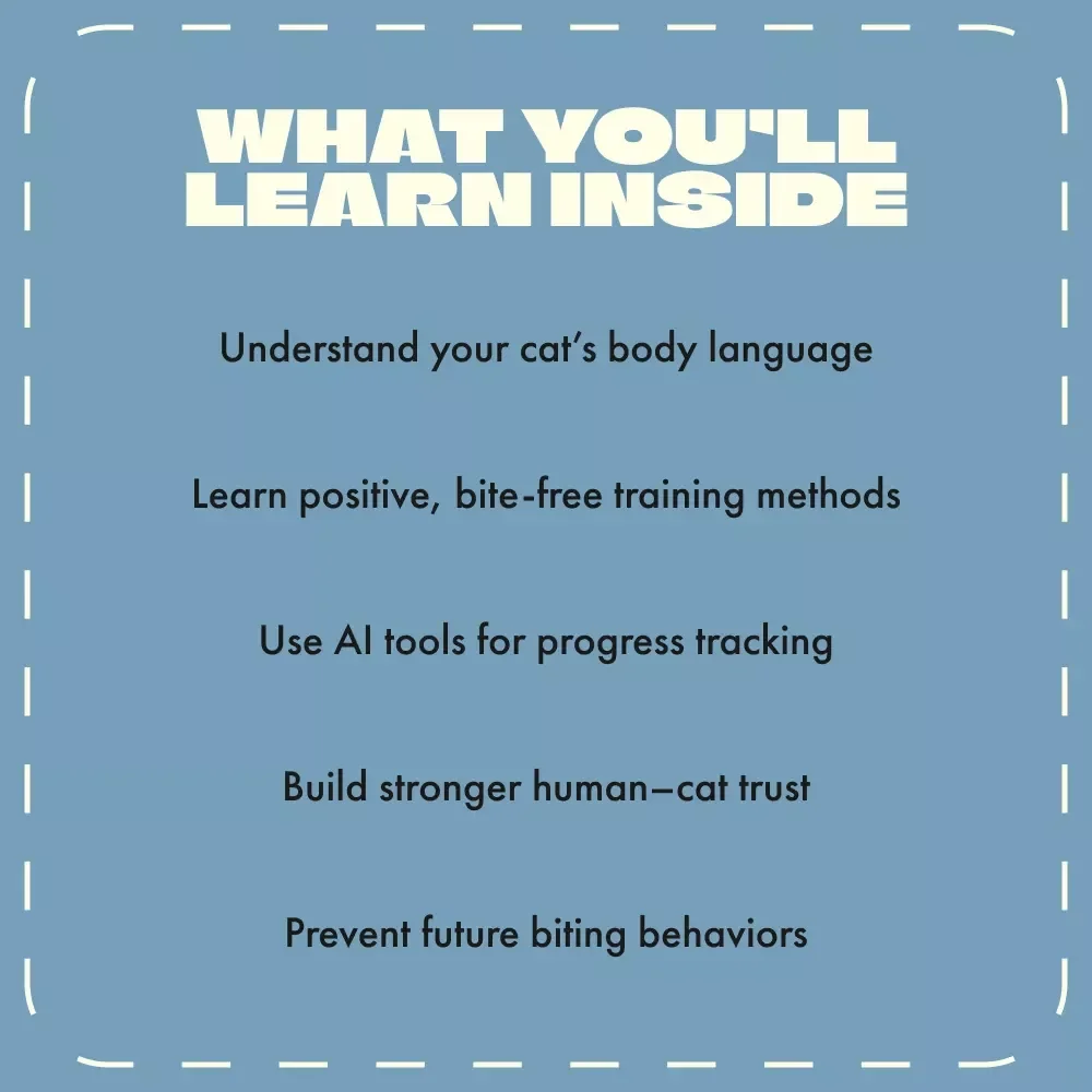 Paws Off! A Friendly Guide to Stop Your Cat from Biting | How to Stop a Cat from Biting | Cat Behavior Training eBook for Pet Owners