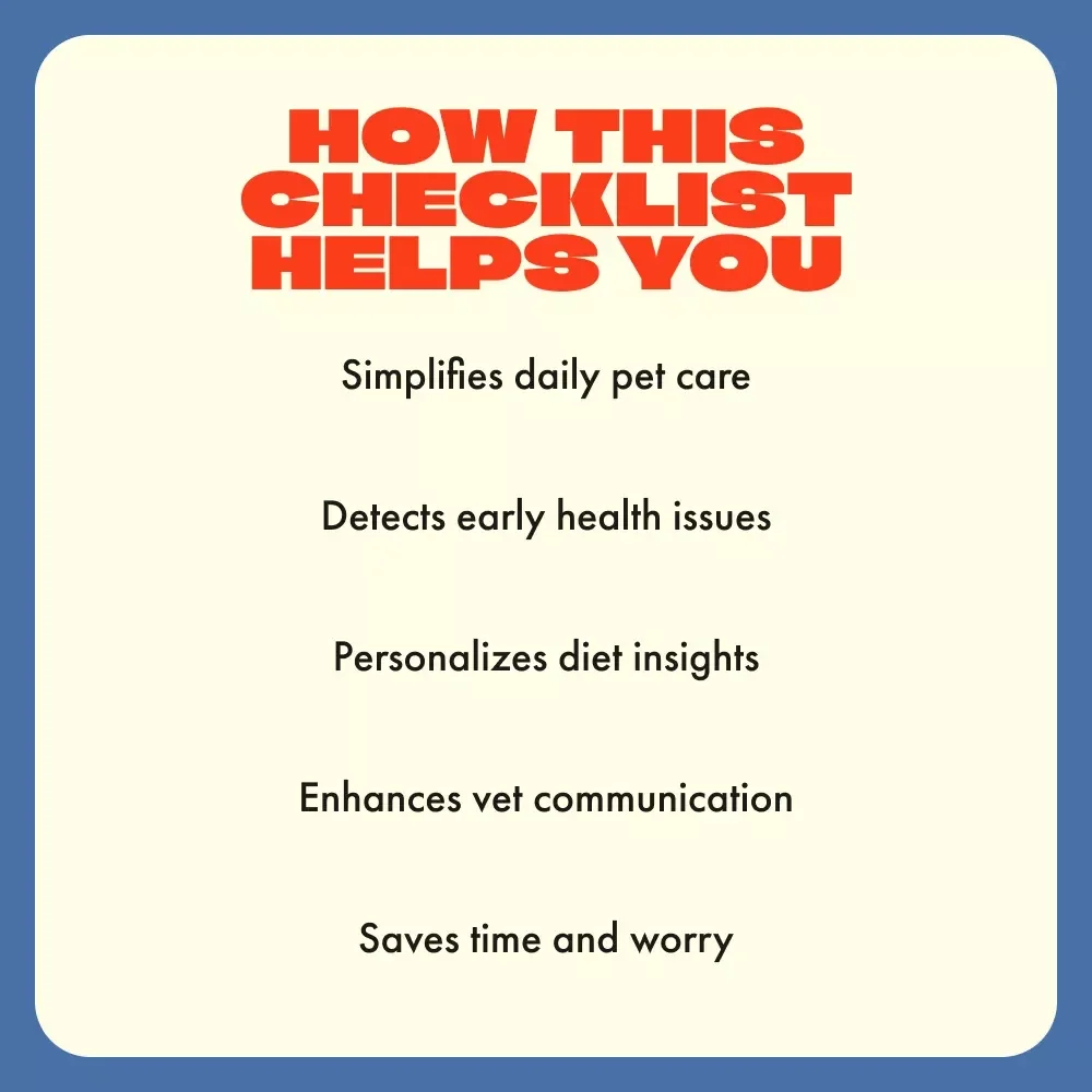Checklist: Using AI to Track Your Pet’s Health | Digital Download Guide for Smart Pet Owners | How to Use AI to Track Your Pet’s Health