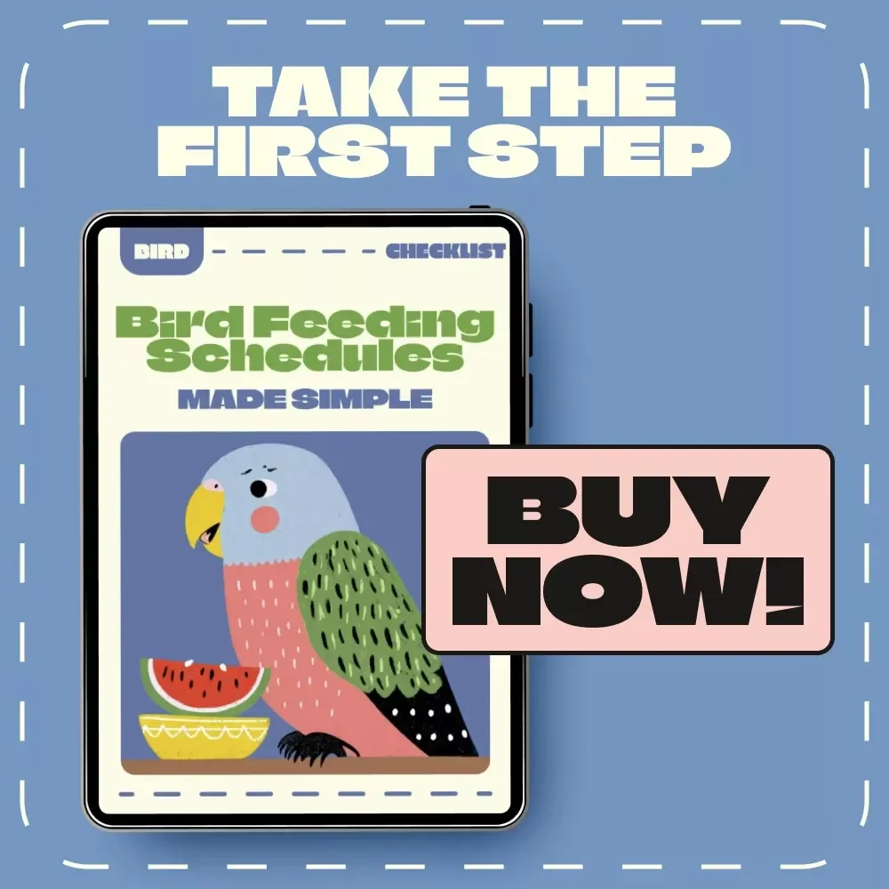 Bird Feeding Schedules Made Simple | Printable Bird Feeding Checklist | Digital Download for Daily Feeding Schedules for Birds