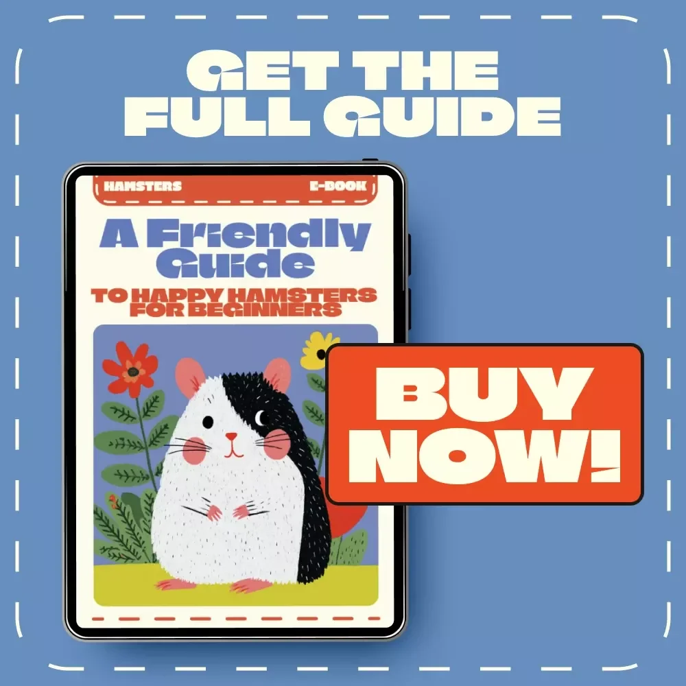 A Friendly Guide to Happy Hamsters for Beginners | Hamster Care Tips for Beginners | Digital eBook for New Pet Owners