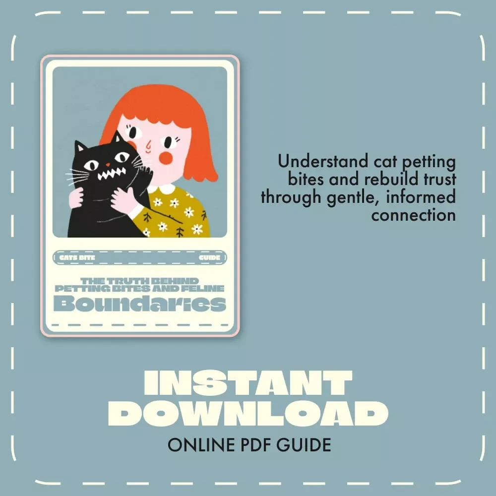 The Truth Behind Petting Bites and Feline Boundaries | Cat Behavior Guide | Why Do Cats Bite When You Pet Them? | Digital Download for Cat Lovers and Pet Parents