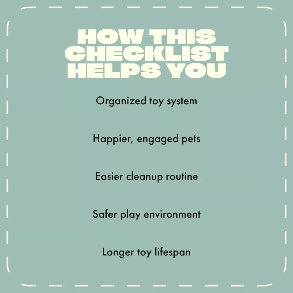 Toy Rotation Made Easy | Printable Pet Playtime Checklist | Digital Download Guide for Toy Organization & Enrichment | Toys Rotation Ideas for Pets
