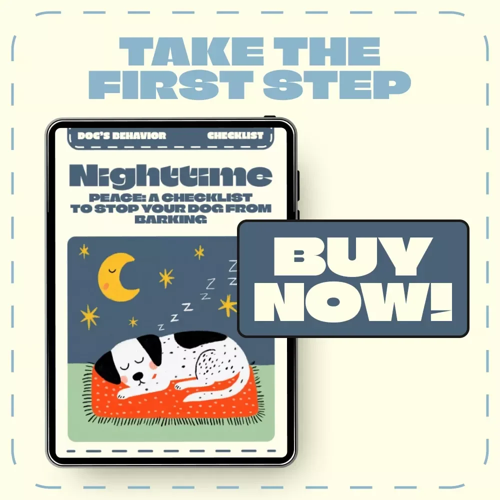 Nighttime Peace: A Checklist to Stop Your Dog from Barking | Instant Digital Download | How to Stop a Dog from Barking at Night | Dog Sleep & Calm Routine Guide