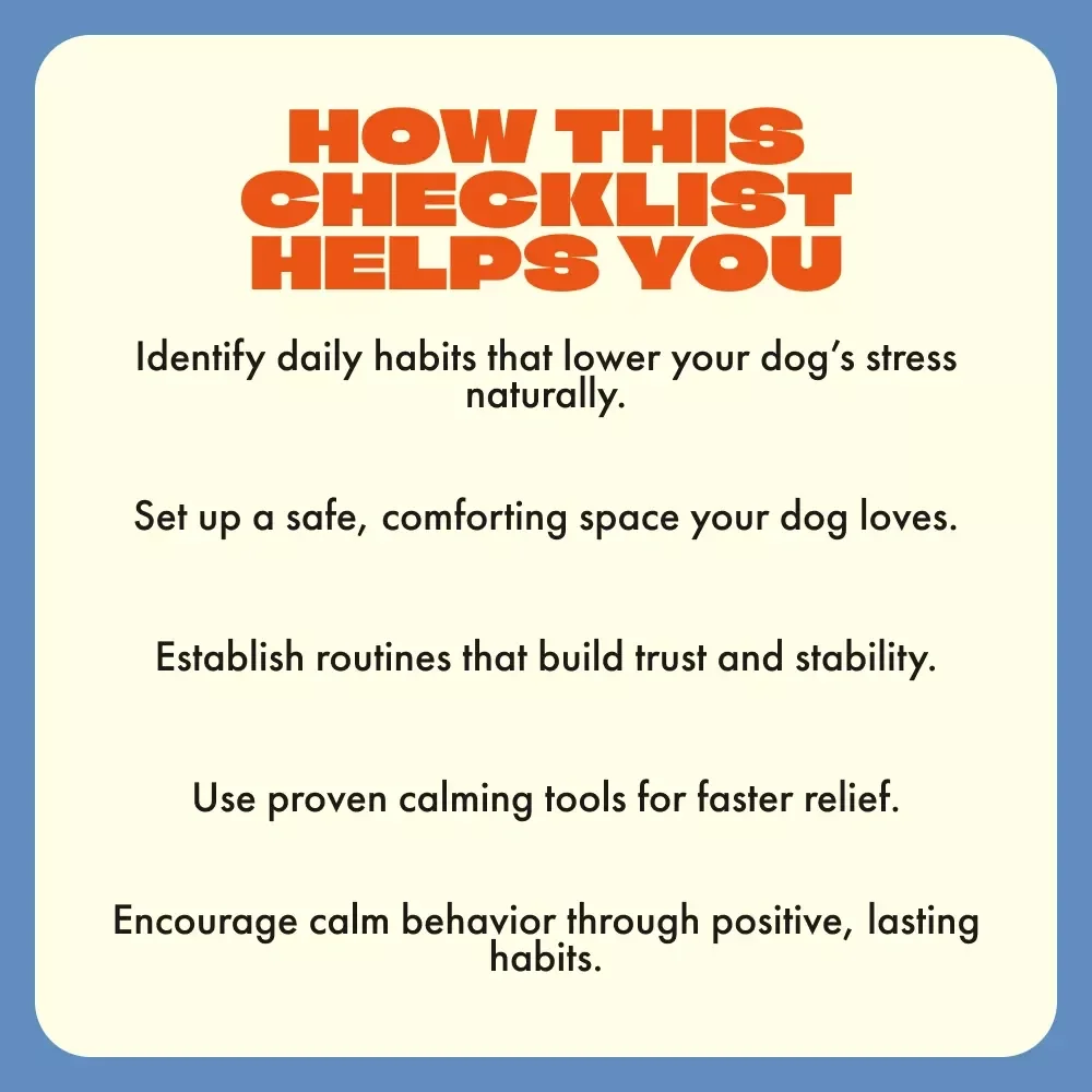 How to Reduce Anxiety in Dogs | Printable Checklist for Calmer, Happier Pets | Digital Download Guide for Dog Owners