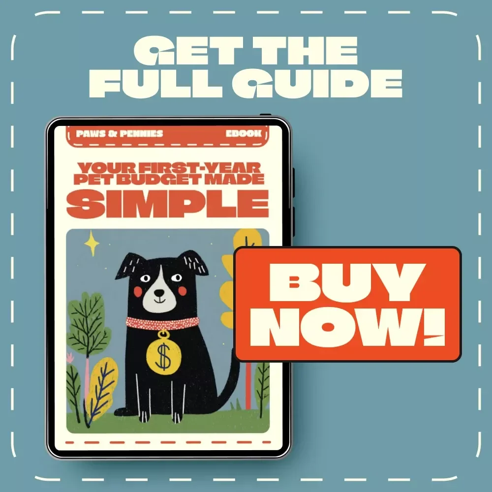 Paws & Pennies: Your First-Year Pet Budget Made Simple | eBook for Calculating First-Year Pet Expenses, Pet Care Planning, and Cost Tracking Guide