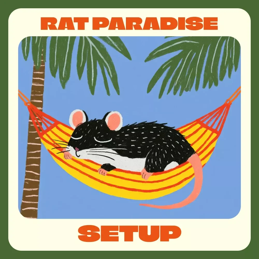 Rat Paradise Setup Checklist | Printable Rat Cage Setup and Enrichment Guide for Happy, Healthy Pet Rats | Digital Download for Rat Owners