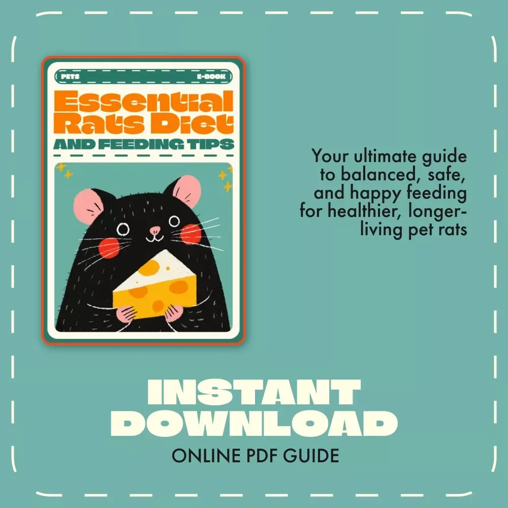 Essential Rats Diet and Feeding Tips eBook | Complete Rat Nutrition Guide | Healthy Rat Meal Plans, Feeding Schedules & Treat Ideas | Digital Download for Pet Owners