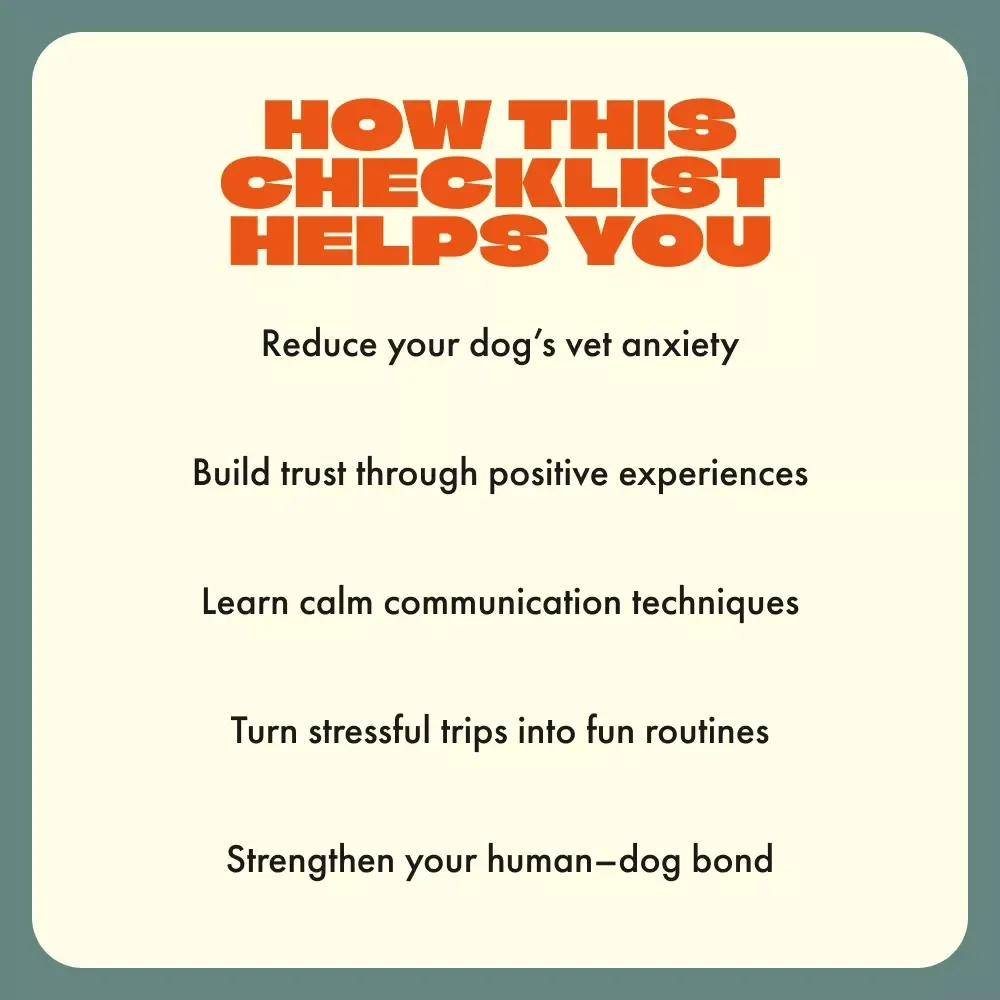 Vet Visits Without the Drama: A Fun Checklist for Calming Your Nervous Pup | Printable Guide for Dog Owners | Dog Anxiety Relief Tips | what to do when your dog is scared of the vet | Puppy Care Digital Download