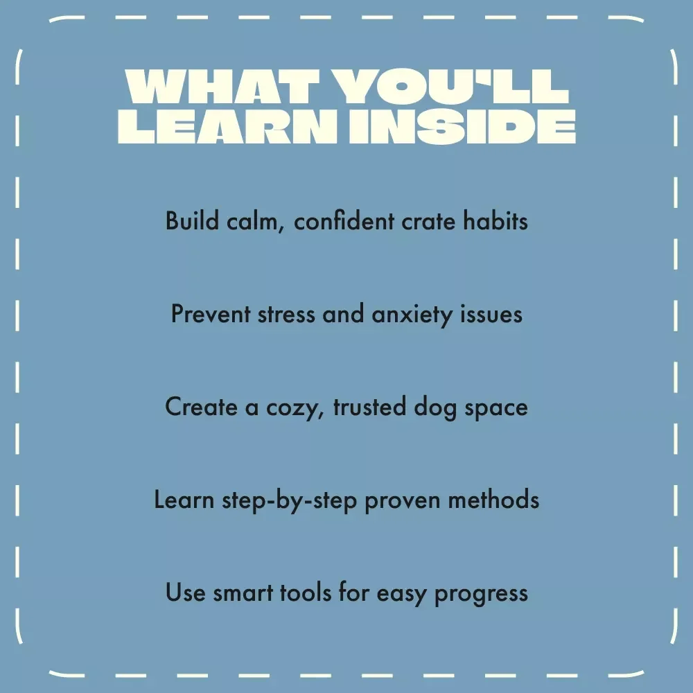 The Adult Dog Guide to Happy, Stress-Free Training | eBook for Pet Owners | How to Crate Train an Adult Dog Made Easy | Digital Download Dog Training Manual
