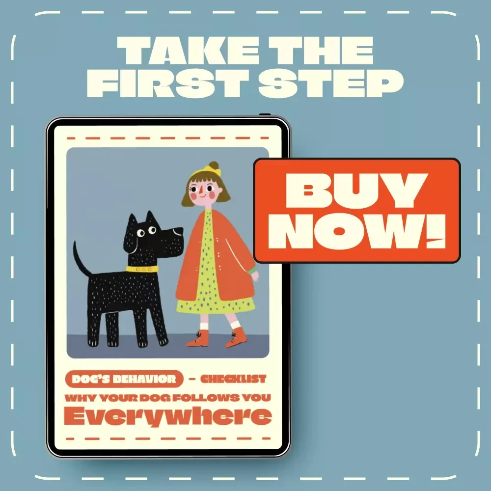 Why Your Dog Follows You Everywhere Checklist | Printable Pet Behavior Guide | Digital Download for Dog Owners | Why Does My Dog Follow Me Everywhere