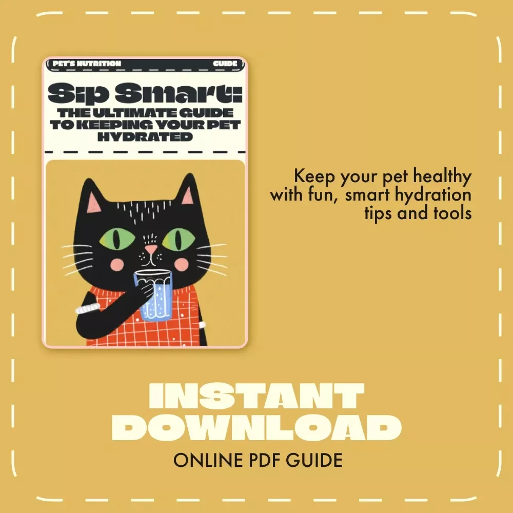 Sip Smart: The Ultimate Guide to Keeping Your Pet Hydrated | Digital Pet Care eBook for Dog & Cat Owners | Best Way to Keep Your Pet Hydrated | Printable Pet Wellness Guide