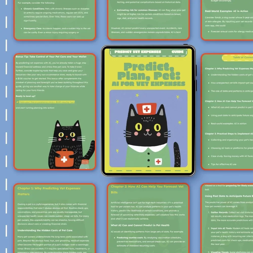 Predict, Plan, Pet: AI for Vet Expenses | Digital Guide for Pet Owners | Using AI to Predict Vet Expenses, Forecast Vet Bills & Save on Pet Care Costs