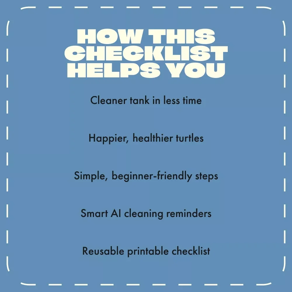 The Fun Way to Clean Your Turtle Tank | Digital Cleaning Guide for Turtle Owners | Printable eBook, Pet Care Checklist, Smart Tank Maintenance with AI